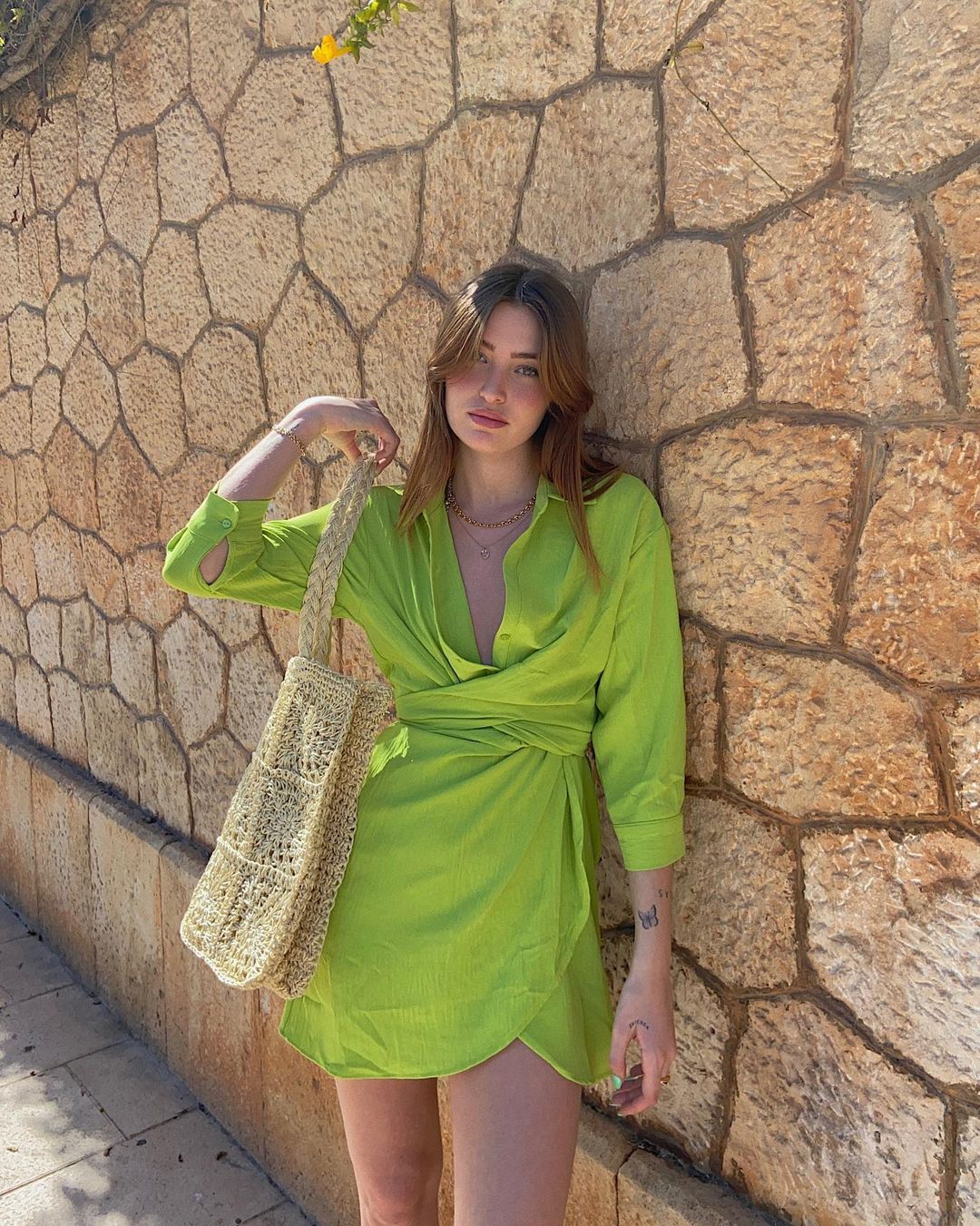 Alexandría Lime Dress