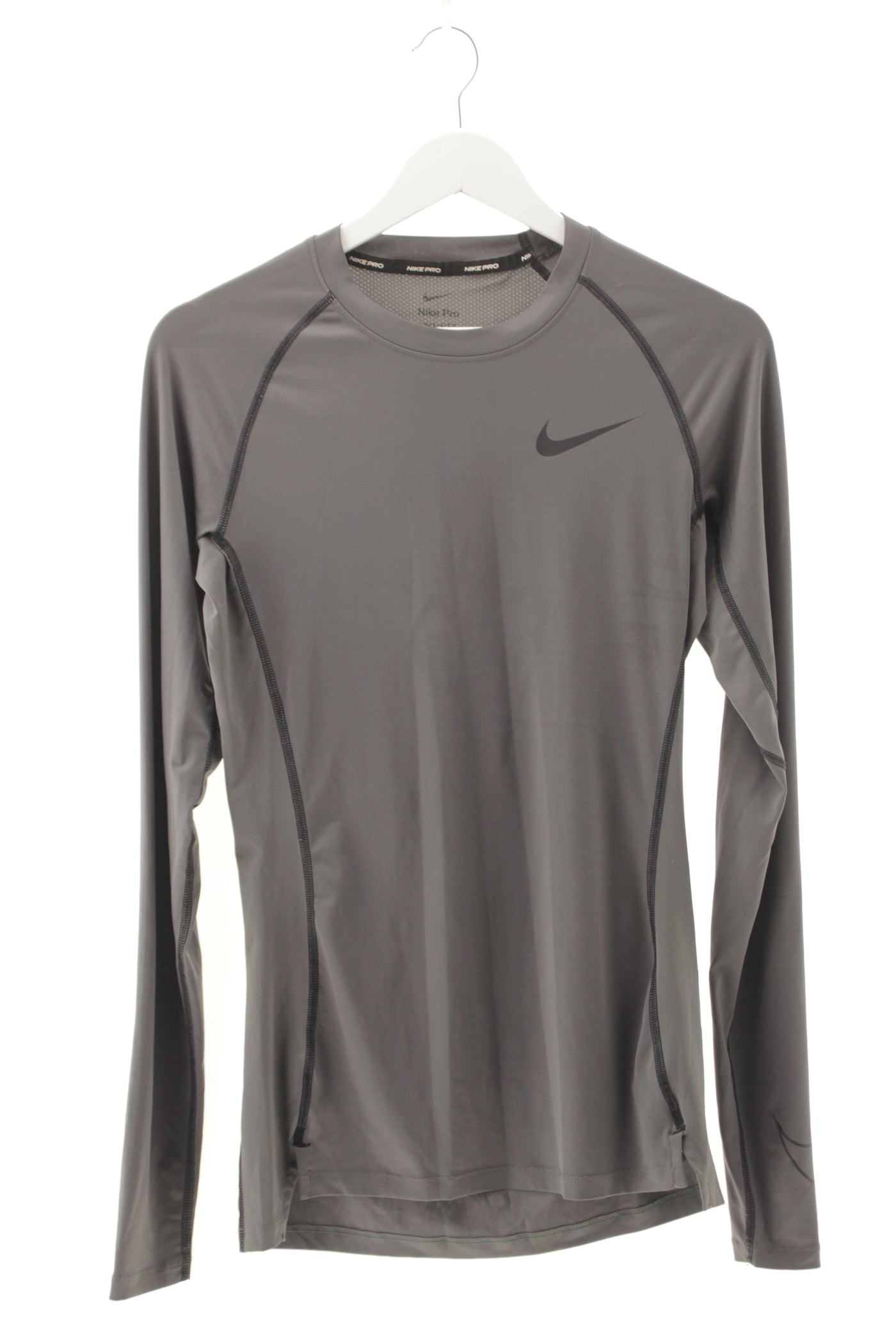Camiseta gris manga larga sport performance