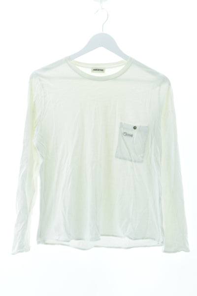 Camiseta blanca pocket ligera