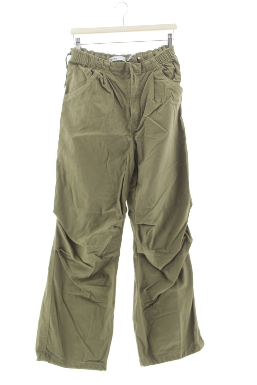 Pantalones baggy verde militar