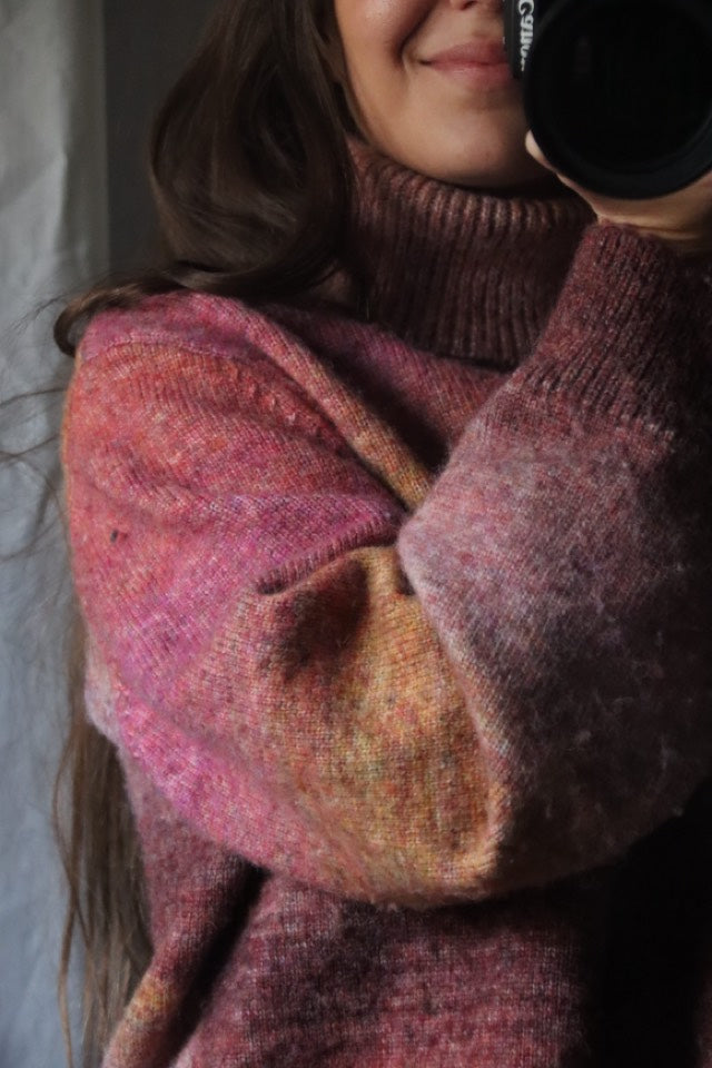 Sweater degradado rosa