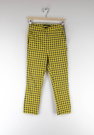 Pantalón cuadros amarillo y negro