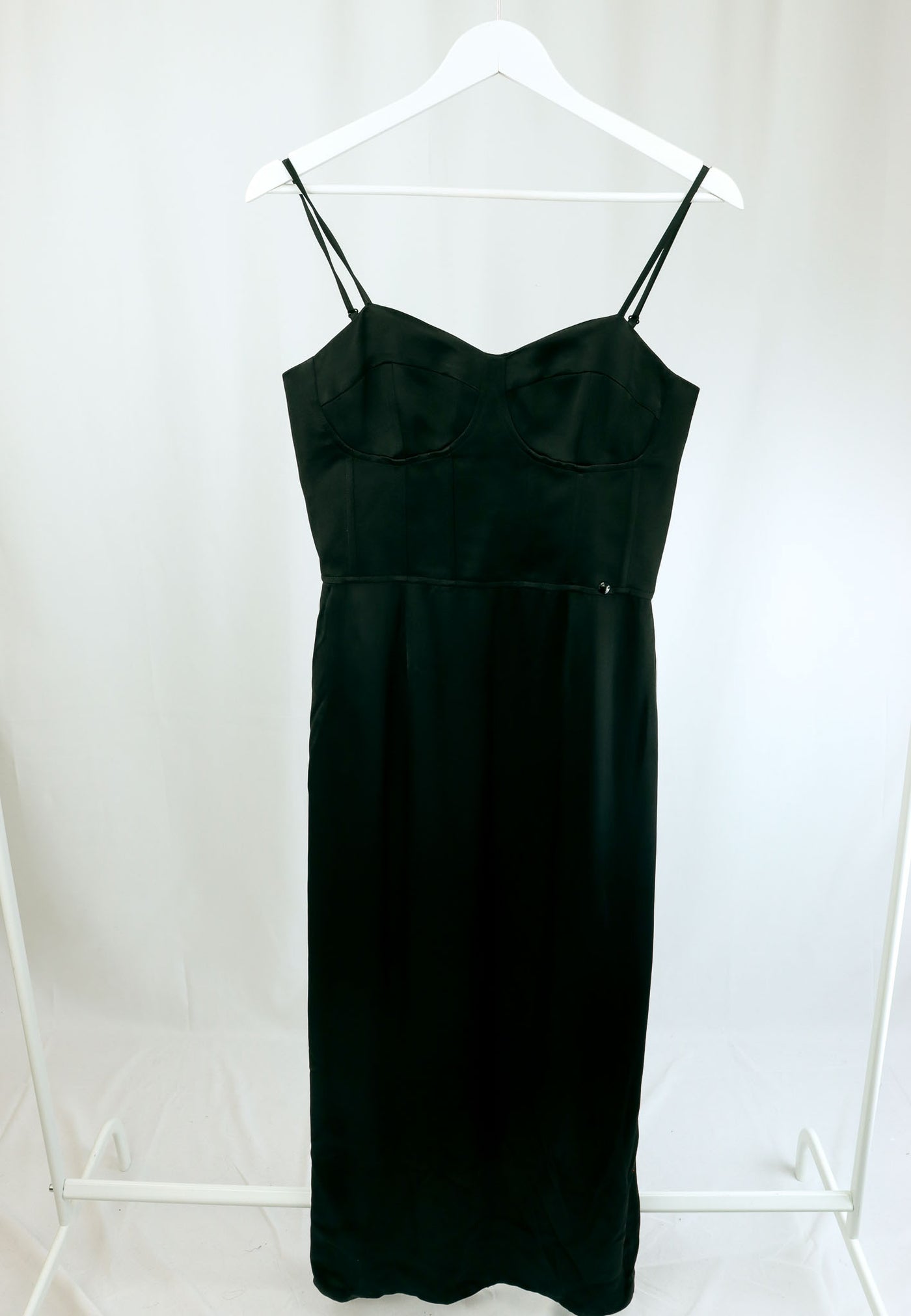 Vestido negro largo corsetero Salsa (NUEVO)