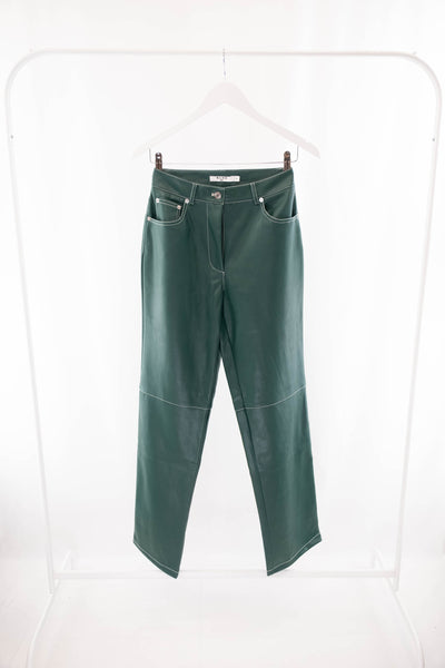 Pantalón piel verde