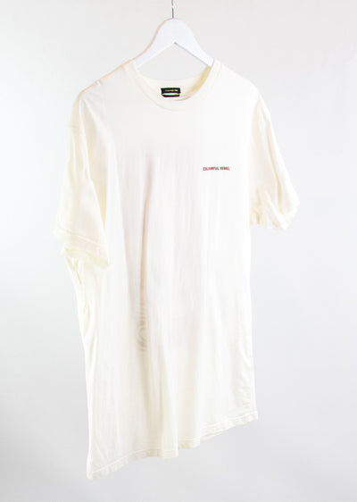 Camiseta blanca estampado espalda