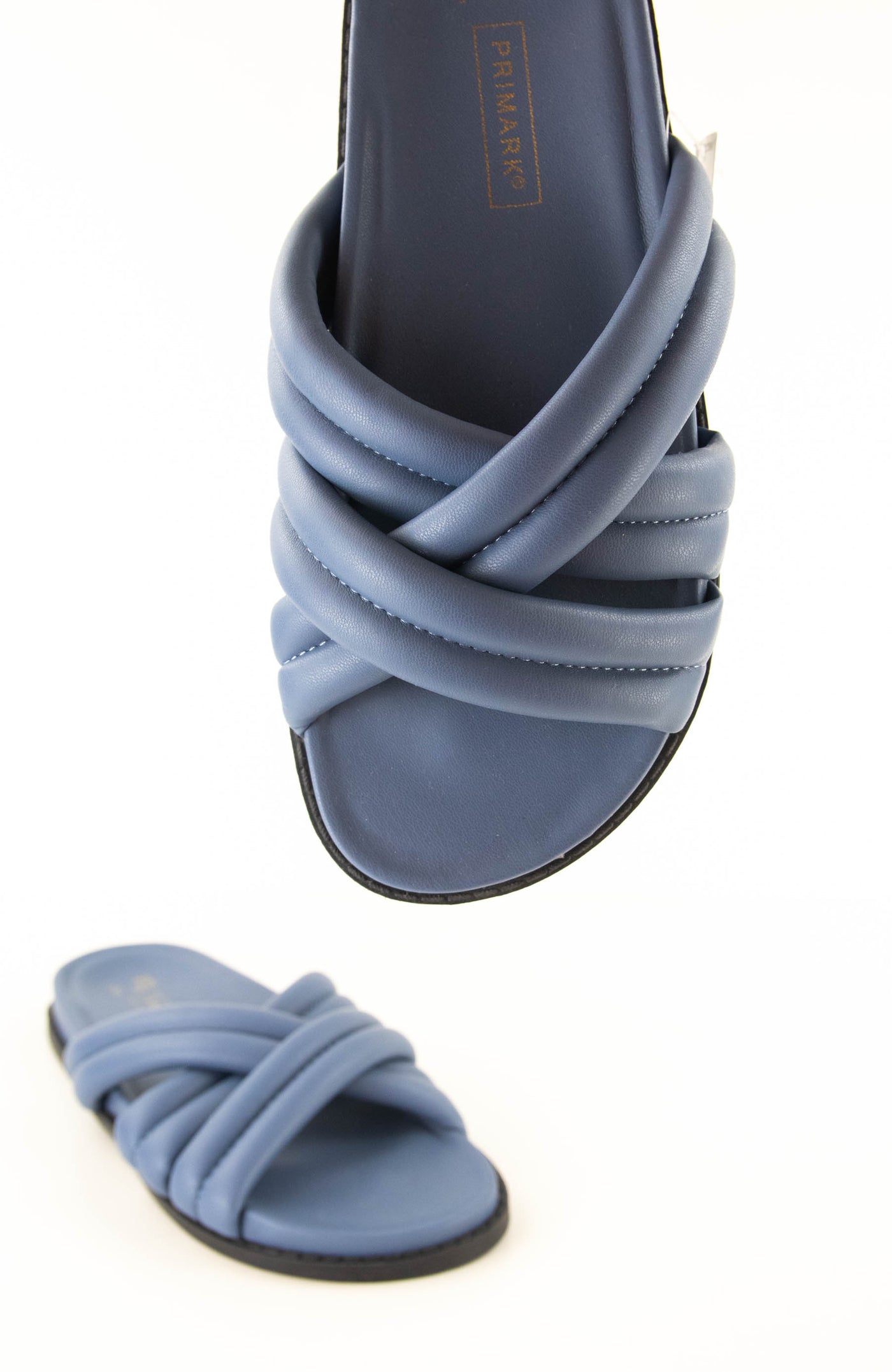Sandalias acolchadas azules