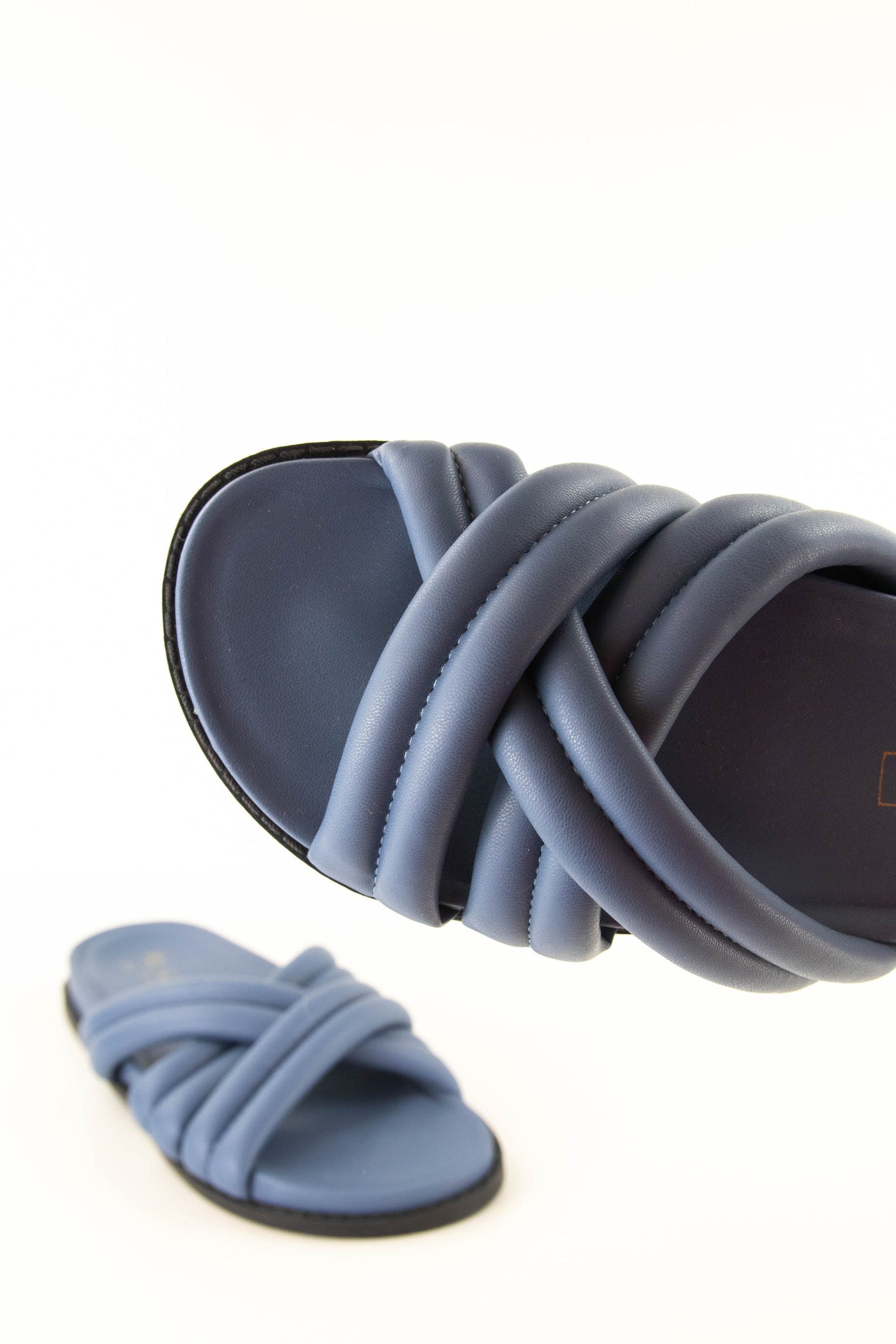 Sandalias acolchadas azules