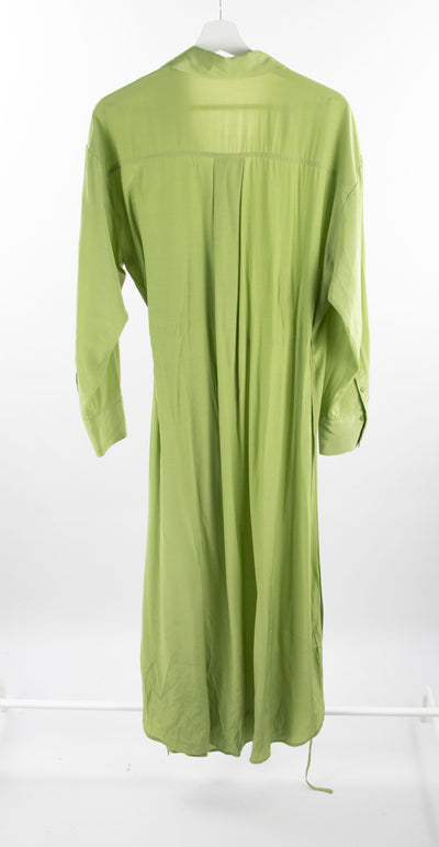 Vestido verde cruzado