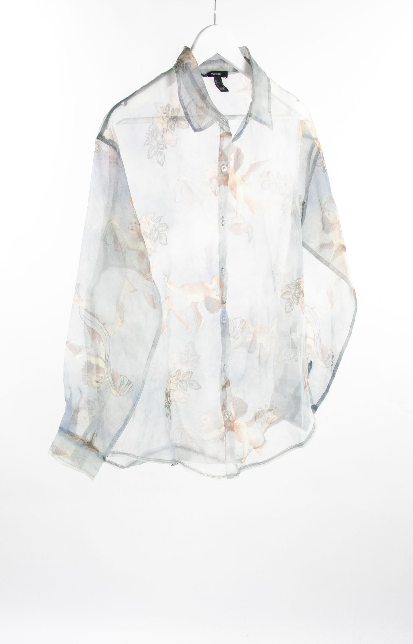 Camisa gris transparente