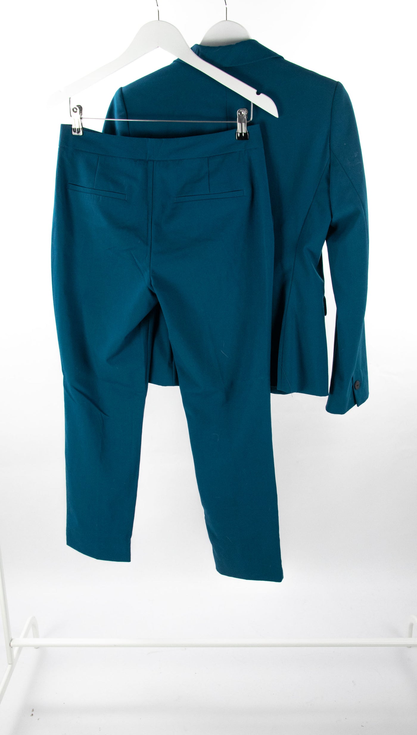 Conjunto azul de vestir blazer (38) pantalón (36)