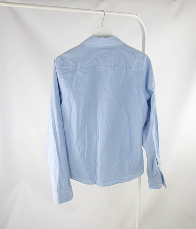 Camisa azul de Cuadros manga larga