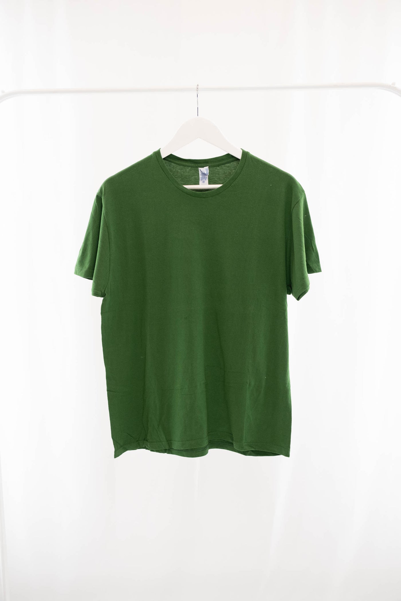 Camiseta verde estampado