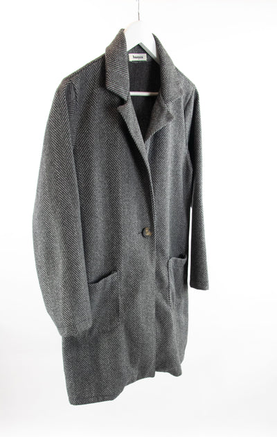 Abrigo blazer gris
