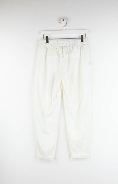 Pantalón con elástico blanco