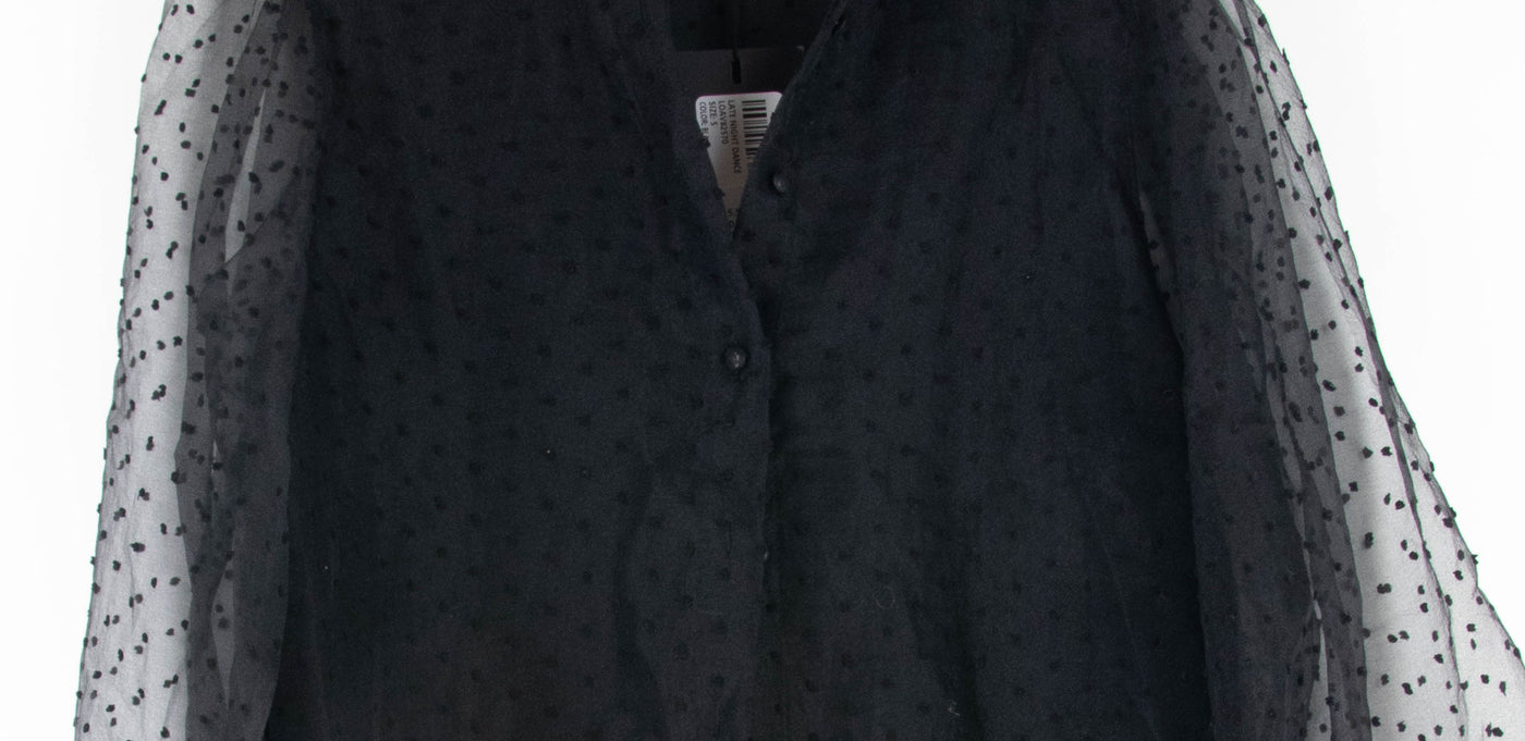 Camisa transparente negra NUEVO