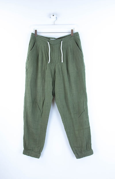 Pantalón de lino verde