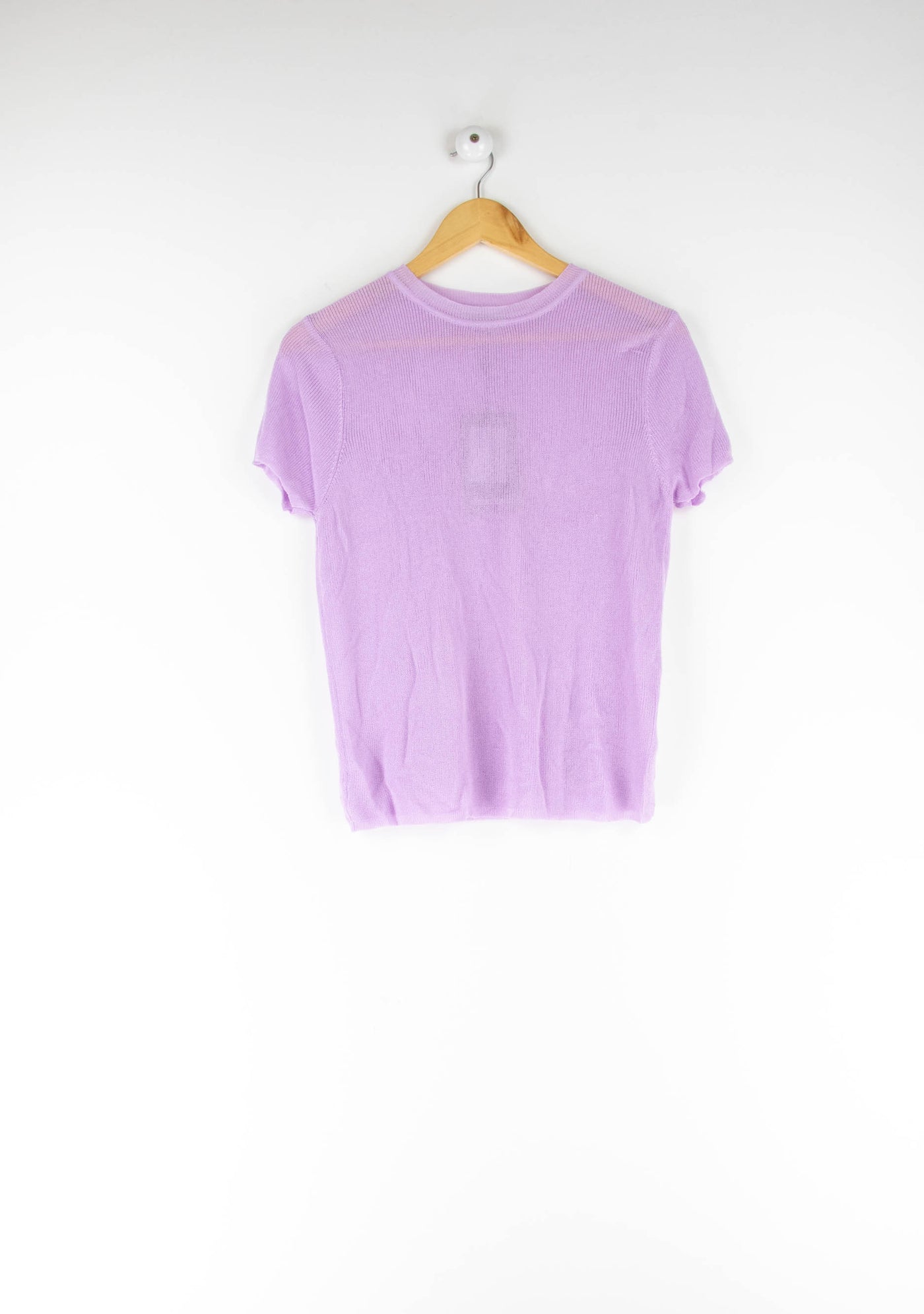 Camiseta lila transparente de punto NUEVO