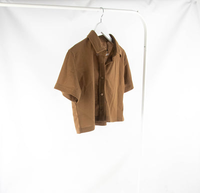 Camisa marrón corta NUEVO