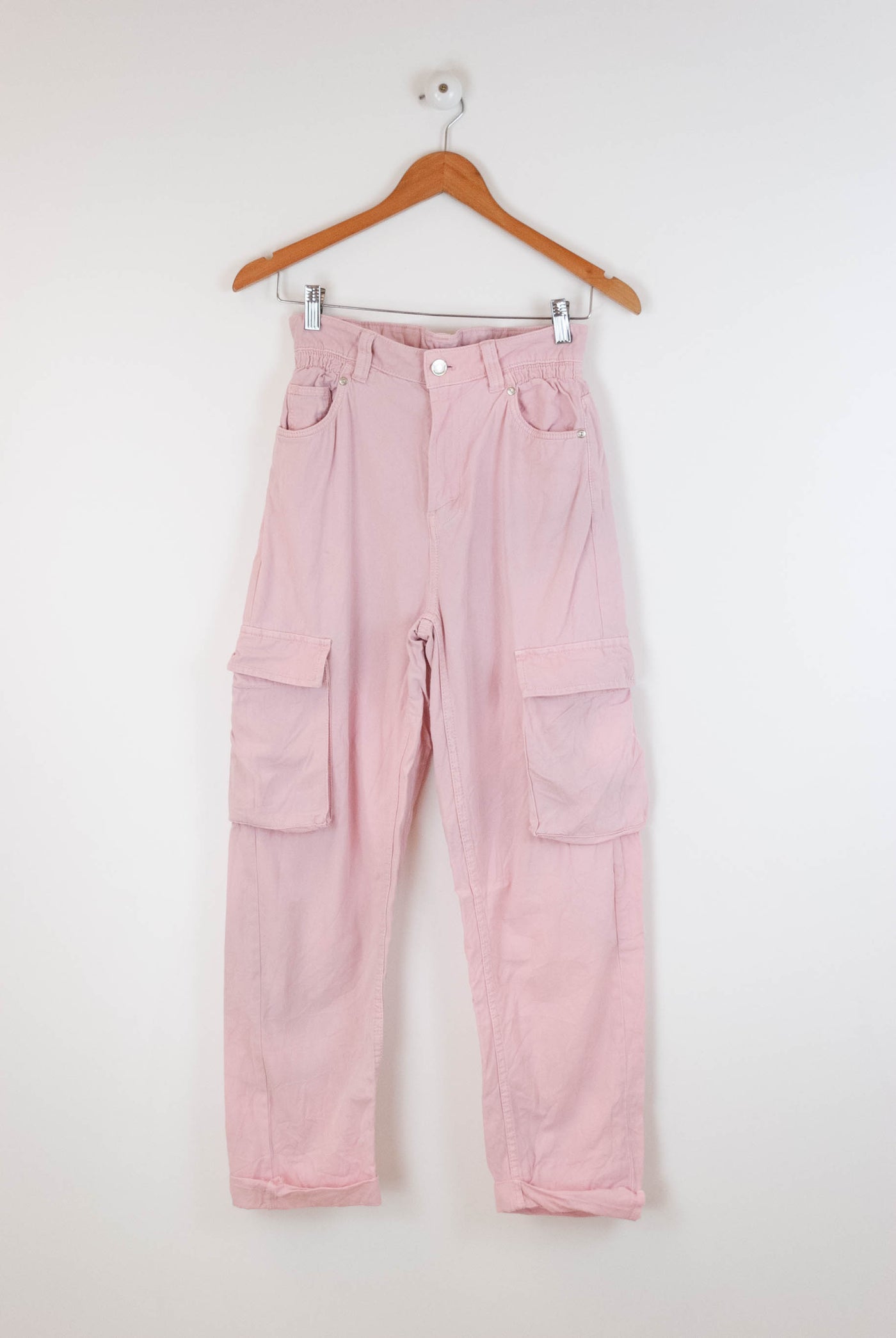 Pantalón cargo rosa