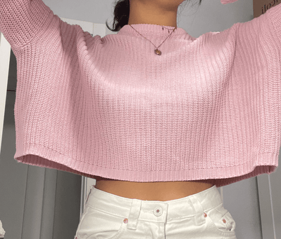 jersey rosa corto de manga larga