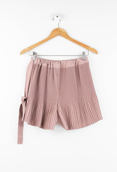 Falda pantalón plisado rosa