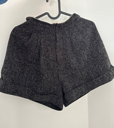 Alina Frayed Tweed Cuffed Shorts