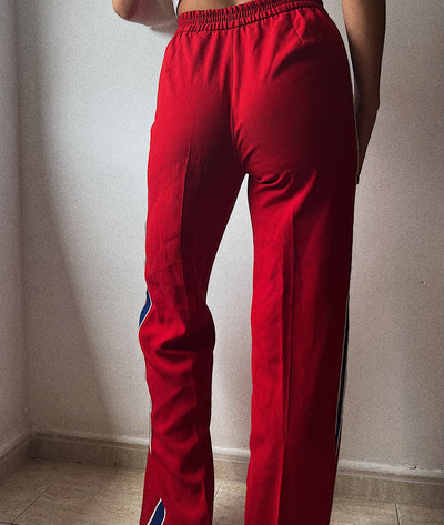 Pantalones anchos rojos