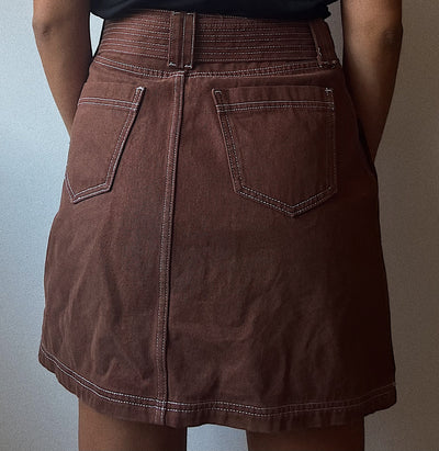 Minifalda Marrón