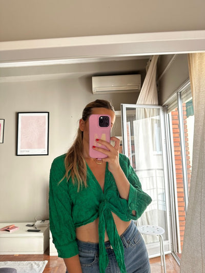 Blusa Zara verde