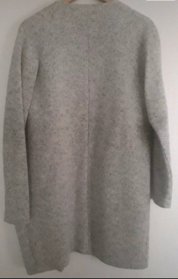 Chaqueta punto lana gris claro T.M Pull&Bear