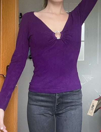 Increíble jersey vintage púrpura de fantasía