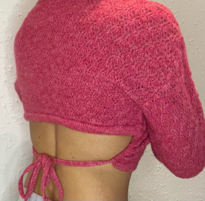 Jersey rosa detalle espalda