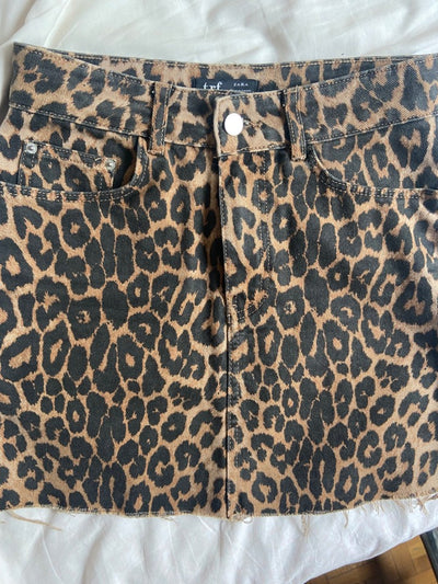 Mini falda leopardo