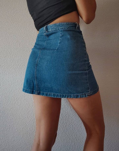 Mini falda vaquera H&M