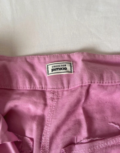 Pantalon de traje rosa