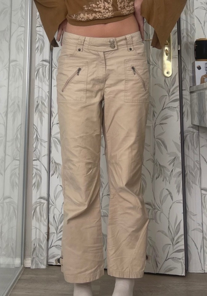 Pantalones vintage cargo beige