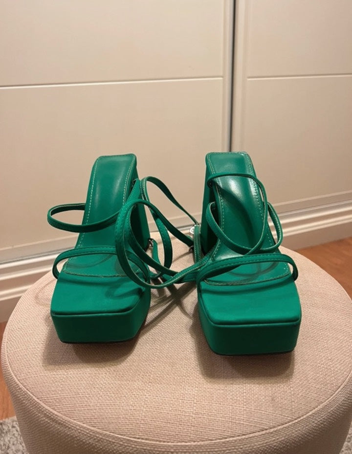 Sandalias verdes