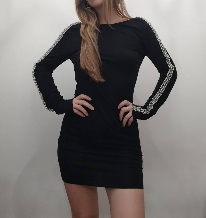 Vestido negro de noche